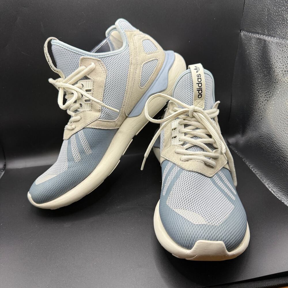 Adidas Tubular Runner B23884 Men’s 9 Dust Blue Gray White Originals Sneakers